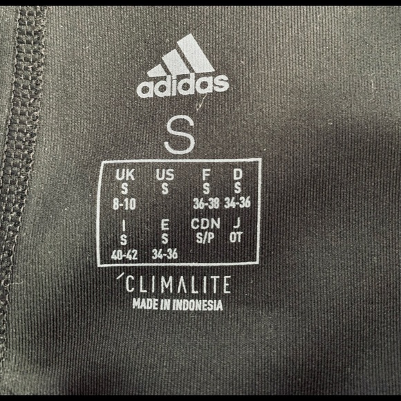 Adidas 3 Stripe Climalite Tights Sz S - Picture 6 of 7